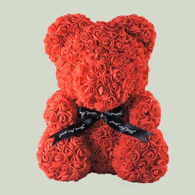 rose bear red